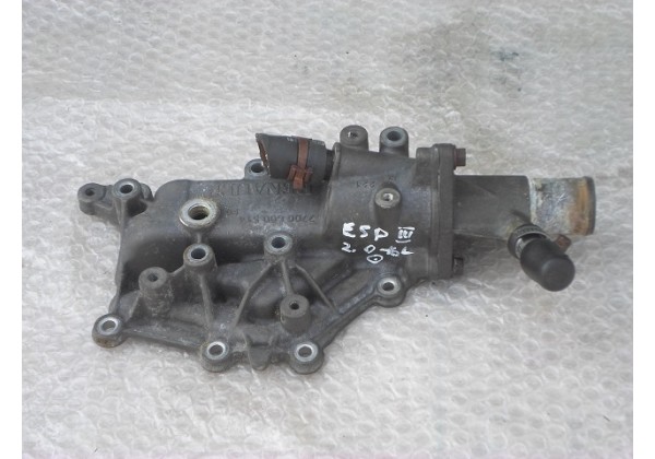 корпус термостата Renault Megane, II, Laguna, II, Espace III, IV, Scenic, II, Clio II, III, Kangoo, Logan, Duster, Trafic II 1.4, 1.6,1.8, 2.0 16V, 7700600514*